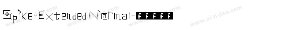 Spike-Extended Normal字体转换